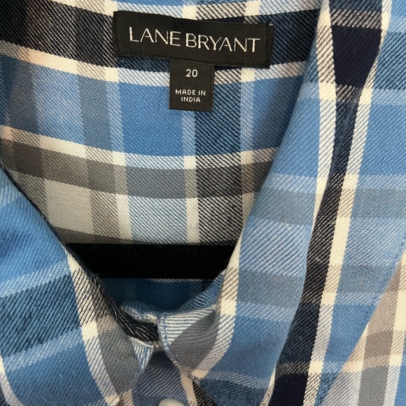 NWT LANE BRYANT PLAID FLANNEL SHIRT - Picture 4 of 6